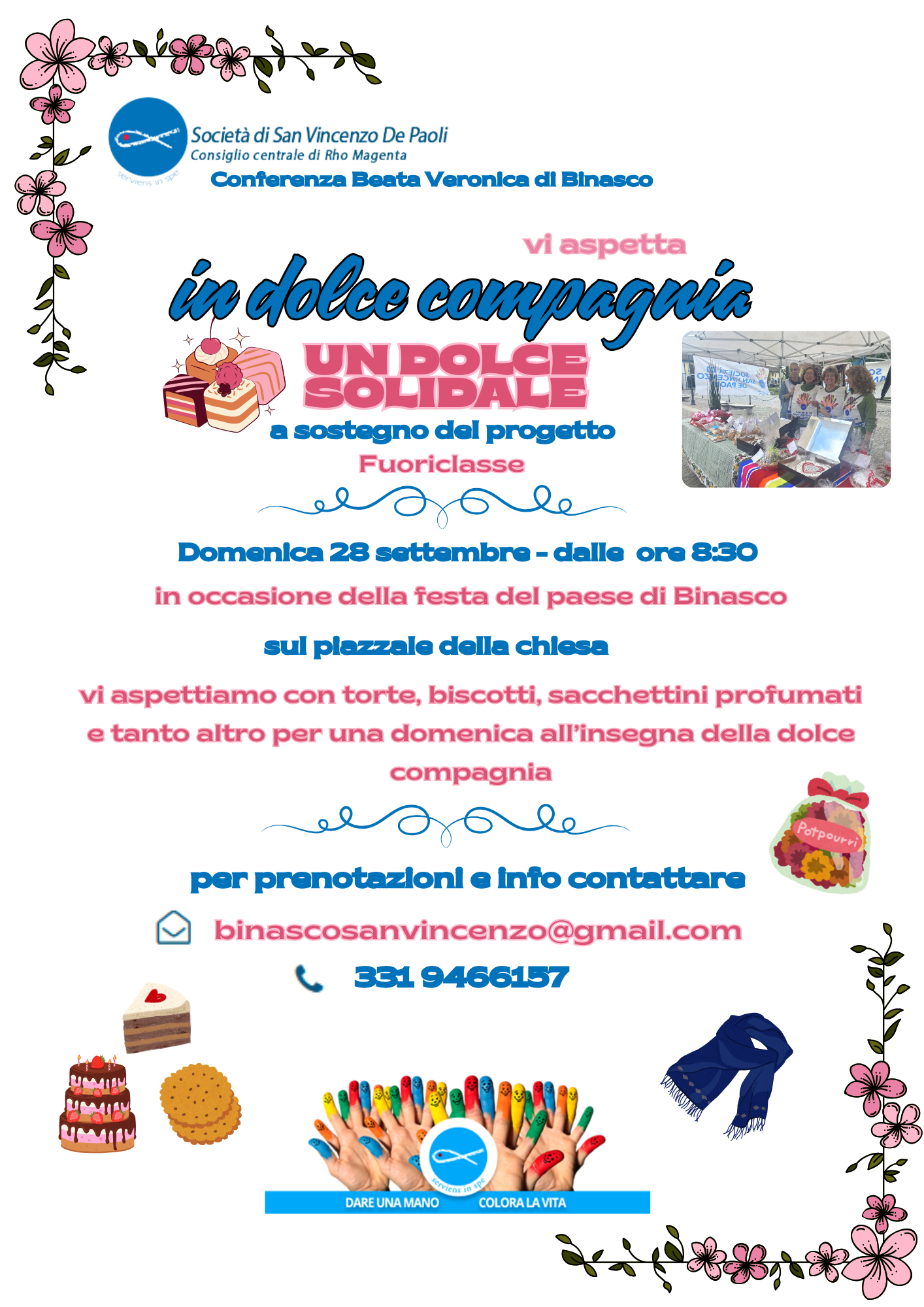 In dolce compagnia – UN DOLCE SOLIDALE – raccolta fondi a sostegno del progetto FuoriClasse