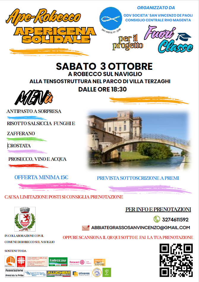 Ape-Robecco apericena solidale